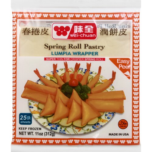 Lumpia Wrapper - Wei Chuan - 25sht, [40x11oz] Case